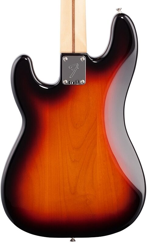 Fender Player Precision Electric Bass, Maple Fingerboard, 3-Color Sunburst, Body Straight Back