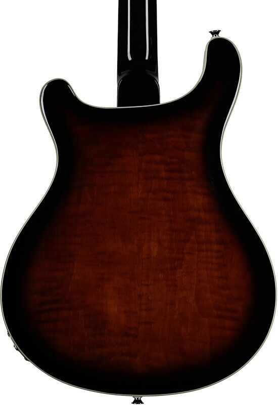 PRS Paul Reed Smith SE Hollowbody II Electric Guitar (with Case), Black Gold Sunburst, Body Straight Back