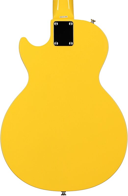 Epiphone Les Paul Melody Maker E1 Electric Guitar, Sunset Yellow, Body Straight Back