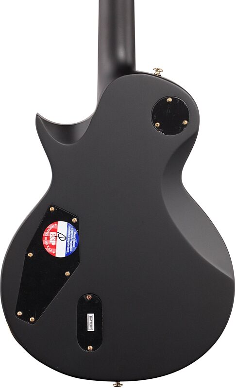 ESP LTD EC-1000 Deluxe Series Electric Guitar, Vintage Black, Body Straight Back