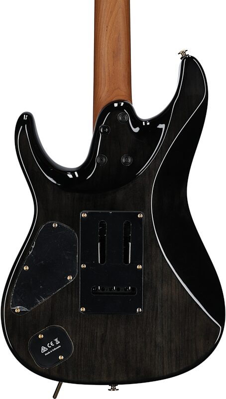 Ibanez AZ47P1QM Premium Electric Guitar (with Gig Bag), Black Ice Burst, Body Straight Back