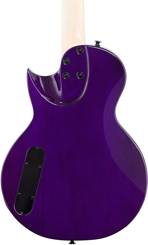 Jackson JS Series Monarkh SC JS22Q, Amaranth Fingerboard, Transparent Purple Burst, Body Straight Back