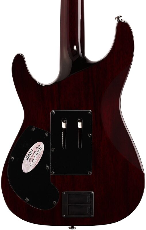Schecter Hellraiser C-1 FR-S Electric Guitar, Black Cherry, Body Straight Back