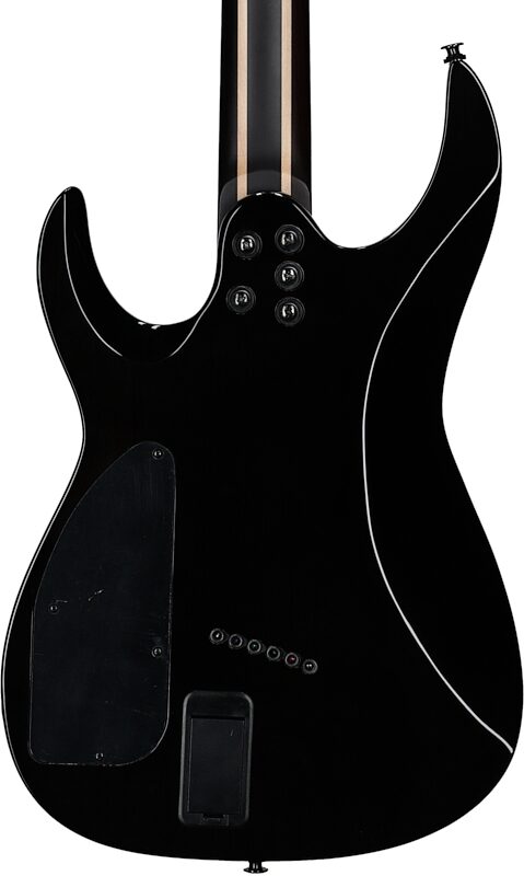 Legator Ninja 6 X Multi-Scale Guitar, Caribbean Blue , Body Straight Back