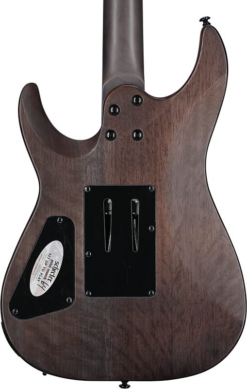 Schecter Omen Elite-6FR Electric Guitar, Charcoal, Blemished, Body Straight Back