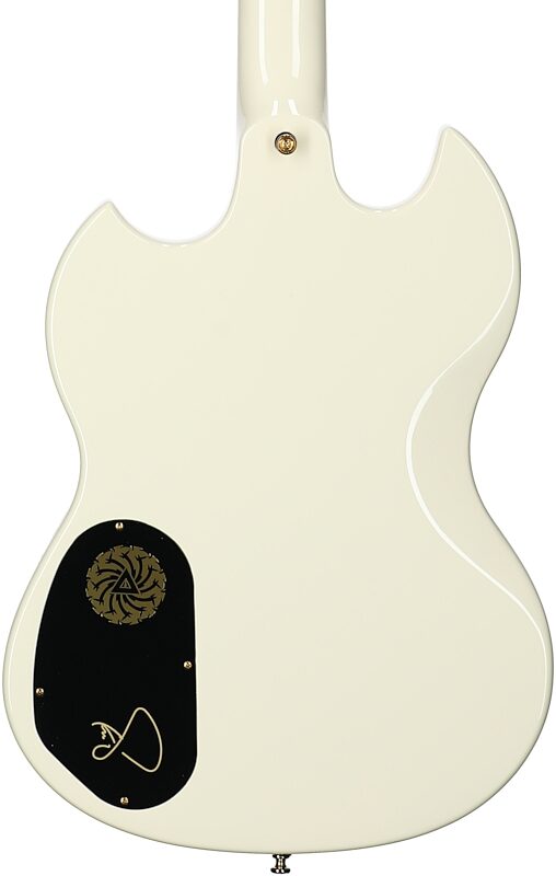 Guild S-100 Polara Kim Thayil Signature Electric Guitar, Vintage White, Body Straight Back