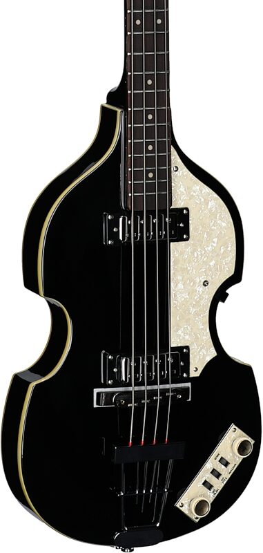 Hofner Ignition Violin Electric Bass, Black, Body Straight Back