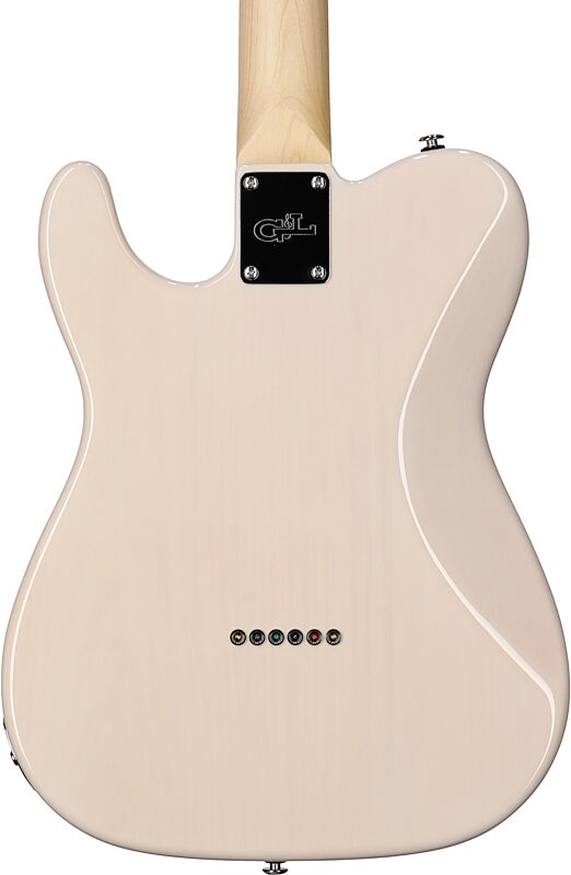 G&L Fullerton Deluxe ASAT Classic Alnico Electric Guitar (with Gig Bag), Butterscotch Chechen, Body Straight Back