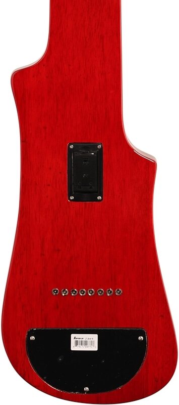 Vorson LT-230-8 Active Lap Steel Guitar, 8-String (with Gig Bag), Transparent Red Quilt, Body Straight Back