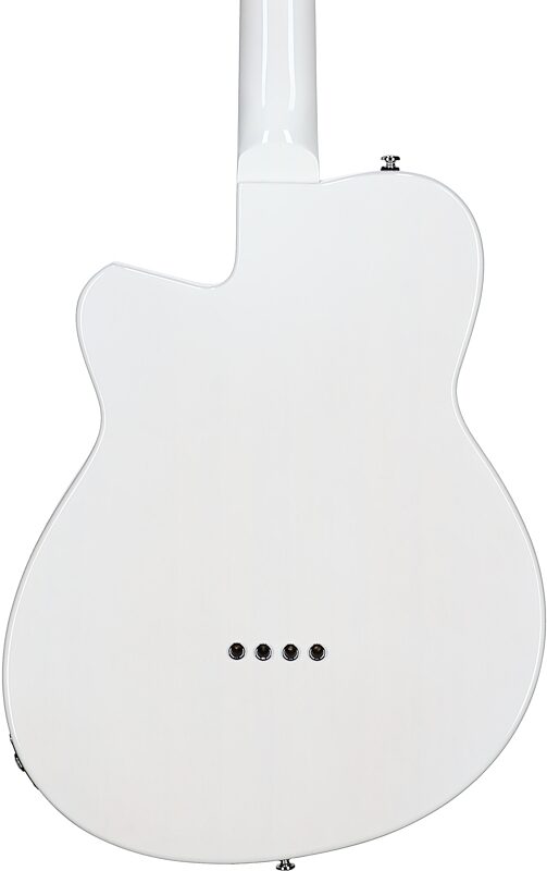 Reverend Dub King Electric Bass, Transparent White, Body Straight Back