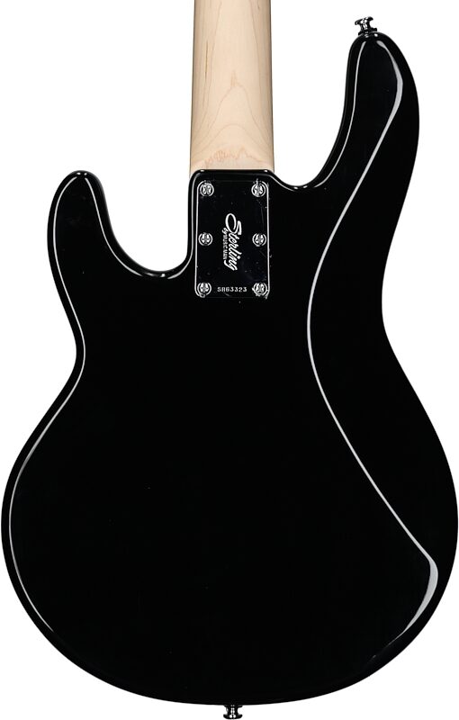 Sterling by Music Man RaySS4 StingRay Short Scale Electric Bass, Black, Body Straight Back