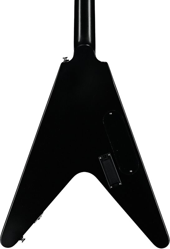 Epiphone Flying V Prophecy Electric Guitar, Left-Handed (with Gig Bag), Aged Jet Black Metallic, Body Straight Back