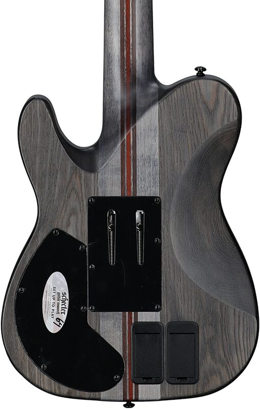 Schecter PT-7 FR-S SLS Elite Evil Twin Electric Guitar, 7-String, Satin Black, Body Straight Back