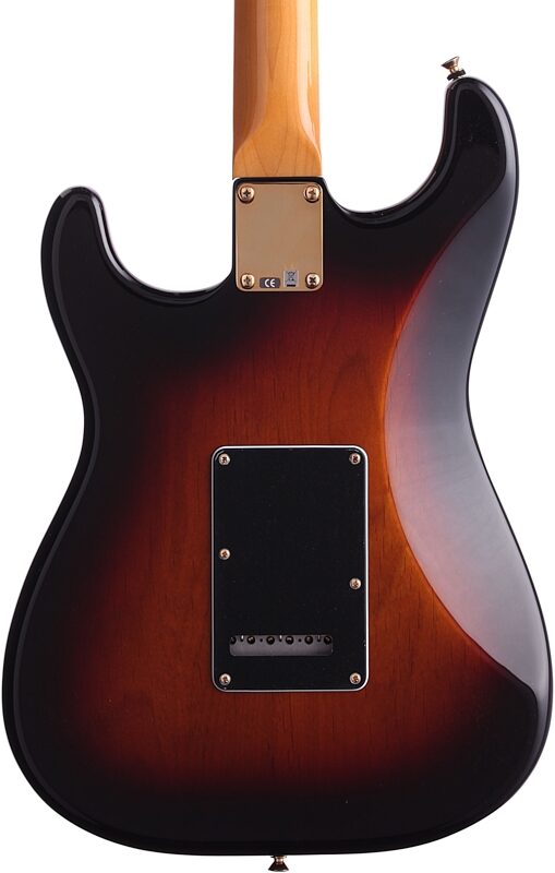Fender Stevie Ray Vaughan Stratocaster (Pao Ferro with Case), 3-Color Sunburst, Body Straight Back