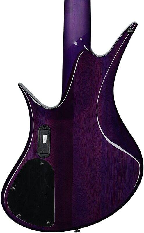 Legator HB5SS Helio 5 Super Shred Bass Guitar, Magenta, Body Straight Back