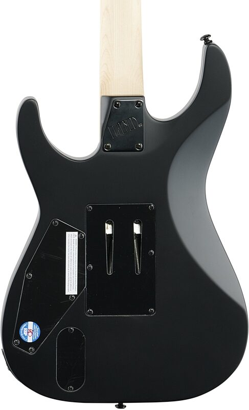 ESP LTD M-400 Electric Guitar, Black Satin, Body Straight Back