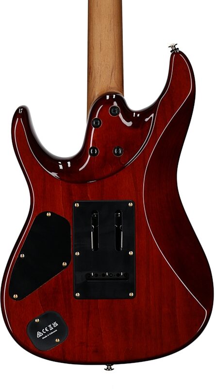 Ibanez AZ47P2K Premium Electric Guitar (with Gig Bag), Dragon Eye Burst, Body Straight Back