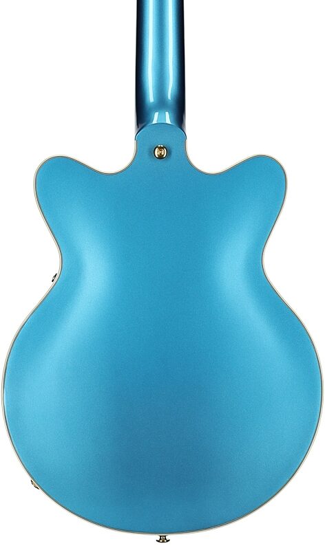 Gretsch G2655T Streamliner Center Block Junior Electric Guitar with Bigsby Tremolo, Riviera Blue, Body Straight Back