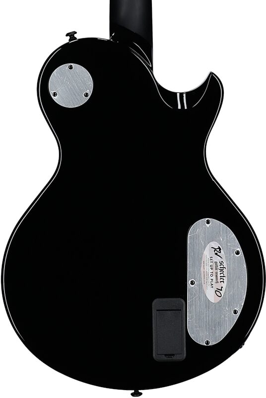 Schecter Solo II Przym Palladium Electric Guitar, Left-Handed, Gloss Black, Body Straight Back