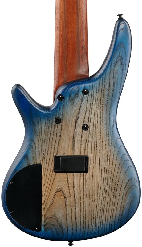 Ibanez SR606E Electric Bass, 6-String, Cosmic Blue Starburst Flat, Body Straight Back