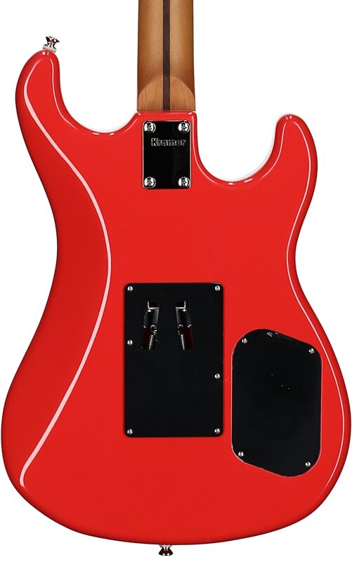 Kramer 84 HH FR Electric Guitar, Left-Handed, Maple Fingerboard (with Gig Bag), Radiant Red, Body Straight Back