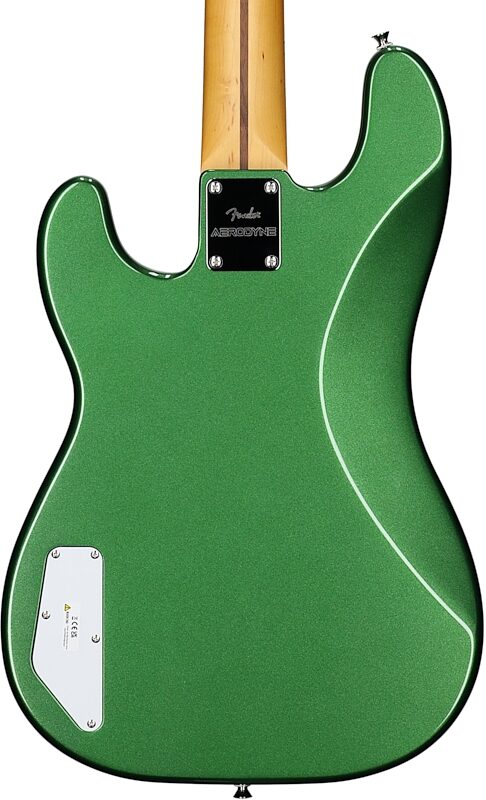 Fender Aerodyne Special Precision Electric Bass, Maple Fingerboard (with Gig Bag), Speed Green, Body Straight Back