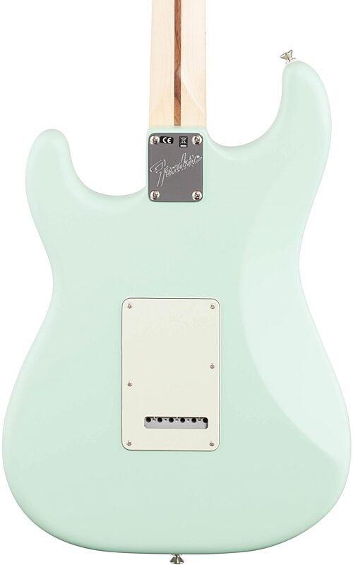 Fender American Performer Stratocaster HSS Electric Guitar, Maple Fingerboard (with Gig Bag), Satin Surf Green, Body Straight Back