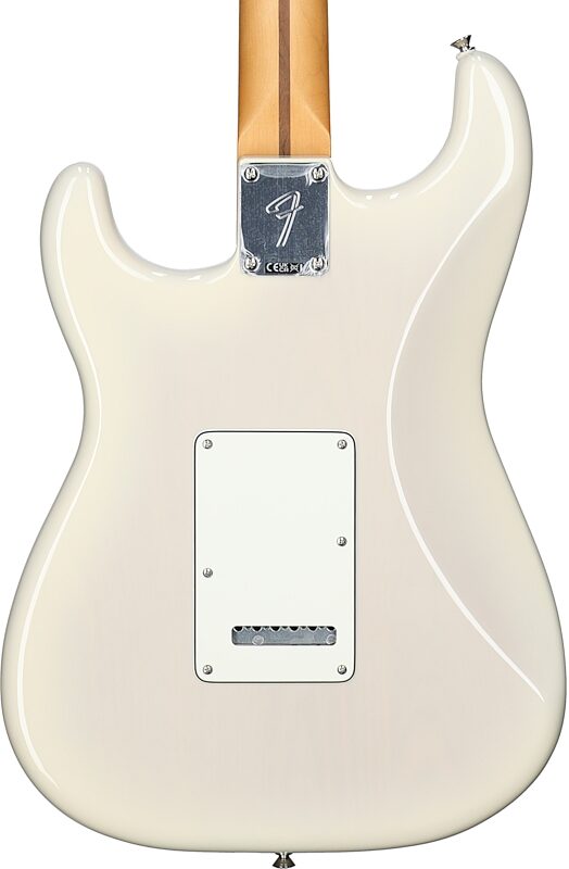 Fender Player II Stratocaster Chambered Ash Electric Guitar, Rosewood Fingerboard, White Blonde, Body Straight Back