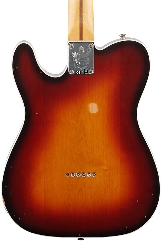Fender Jason Isbell Custom Telecaster Electric Guitar (with Gig Bag), Chocolate Sun Burst, Body Straight Back