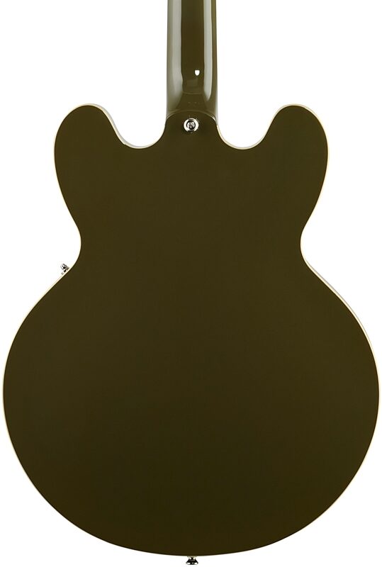 Epiphone Exclusive ES-335 Electric Guitar, Olive Drab Green, Blemished, Body Straight Back