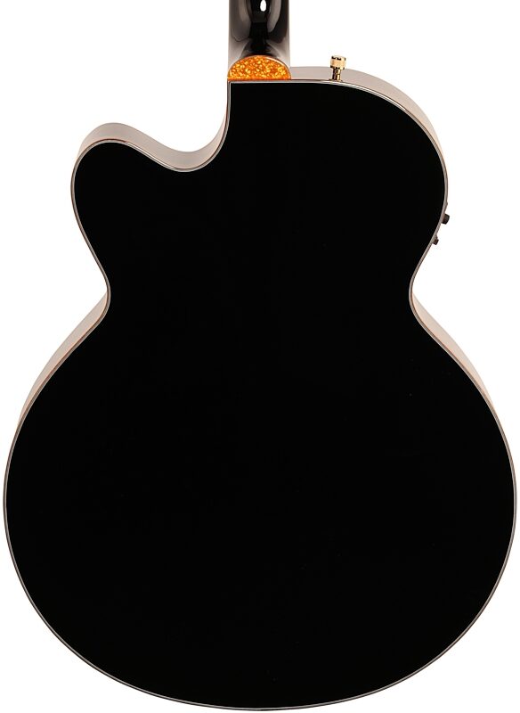 Gretsch G5022CBFE Rancher Falcon Jumbo Acoustic-Electric Guitar, Black, Body Straight Back