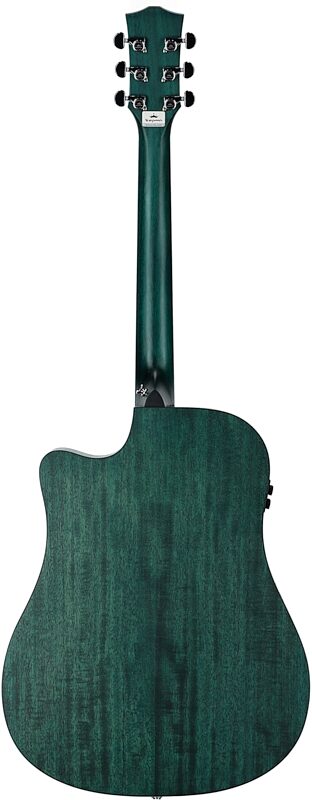 Kepma K3 Series D3-130 Acoustic-Electric Guitar, Trans Blue Matte, with AcoustiFex K-10 Pickup, Body Straight Back