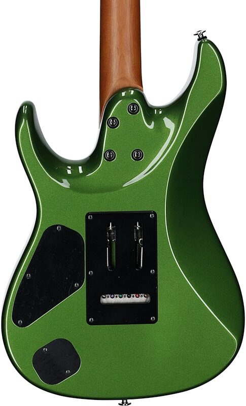 Ibanez Prestige AZ2402 Electric Guitar (with Case), Apple Green Metallic, Body Straight Back