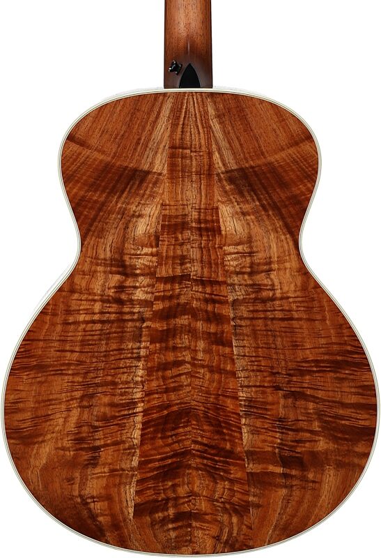 Taylor Gold Label 814e Koa Acoustic-Electric Guitar (with Case), Golden Brown Sunburst, Body Straight Back
