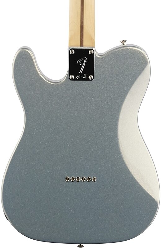 Fender Player Telecaster HH Pau Ferro Electric Guitar, Silver, Body Straight Back