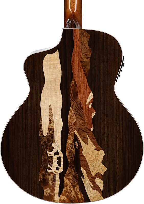 Merida Winter Grand Concert Acoustic-Electric Guitar (with Gig Bag), New, Body Straight Back
