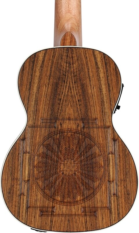 Fender Dhani Harrison Acoustic-Electric Ukulele (with Gig Bag), Turquoise, USED, Blemished, Body Straight Back