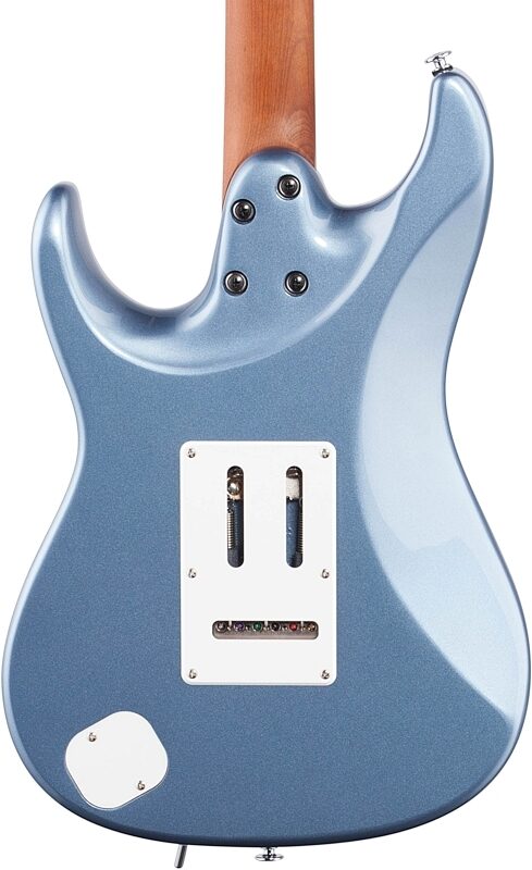 Ibanez AZ2204 Prestige Electric Guitar (with Case), Ice Blue Metallic, Body Straight Back
