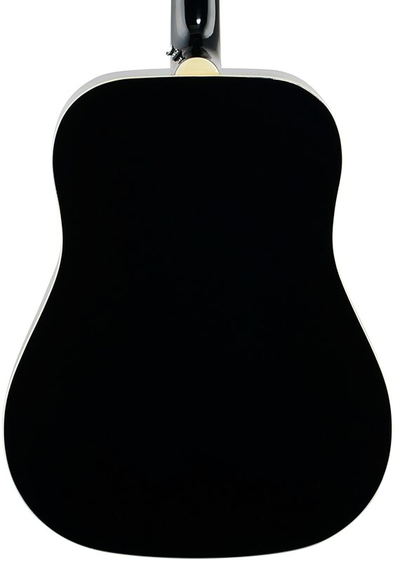 Epiphone FT-100 Acoustic Guitar Player Pack (with Gig Bag), Ebony, Body Straight Back