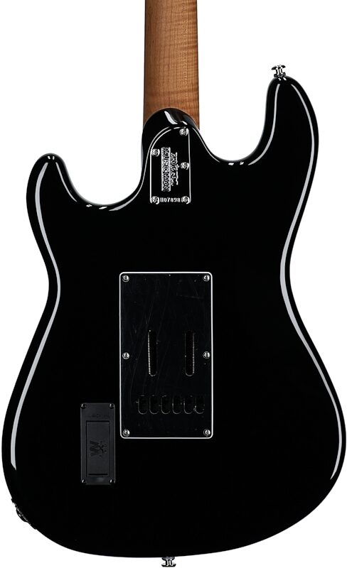 Ernie Ball Music Man Cutlass RS HSS Electric Guitar (with Case), Black, Body Straight Back