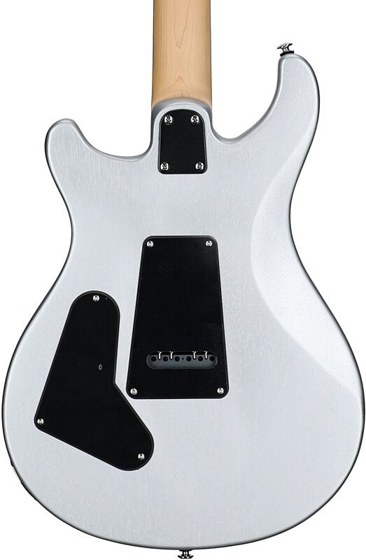 PRS Paul Reed Smith SE CE24 Standard Satin Electric Guitar (with Gig Bag), Metallic Silver, Body Straight Back
