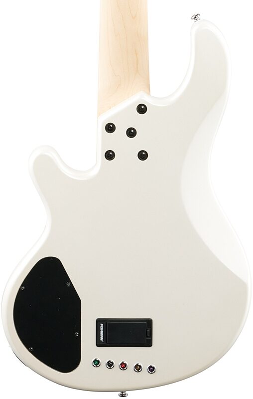 Lakland Skyline 55-02 Custom Maple Fretboard Bass Guitar, White Pearl, Body Straight Back