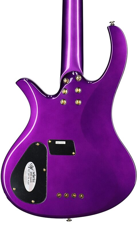 Schecter FreeZesicle 4 Electric Bass, Purple, Body Straight Back
