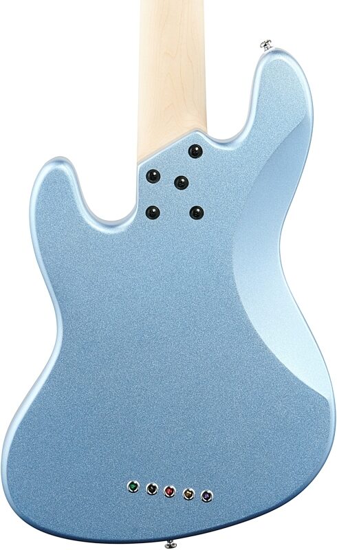 Lakland Skyline 55-60 Custom Laurel Fretboard Bass Guitar, Lake Placid Blue, Body Straight Back