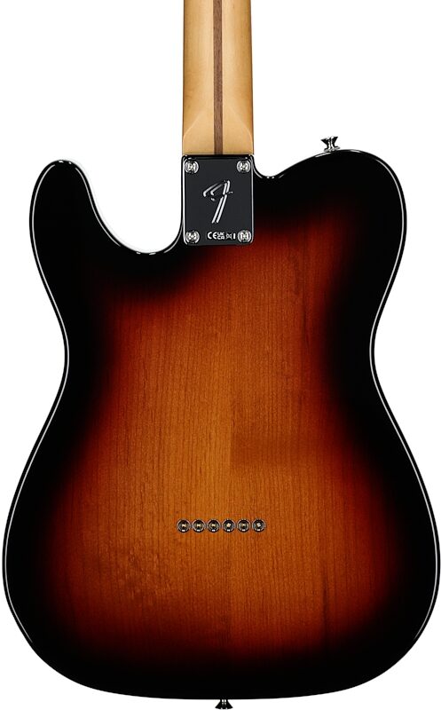 Fender Player II Modified Telecaster SH Electric Guitar, Rosewood Fingerboard (with Gig Bag), 3-Color Sunburst, Body Straight Back