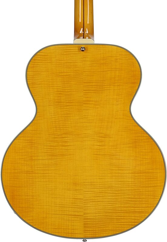 D'Angelico Excel Style B Archtop Electric Guitar (with Case), Amber, Body Straight Back