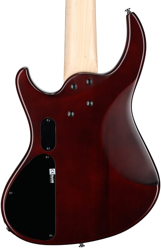 MTD Kingston Saratoga DLX 5 Electric Bass, 5-String (with Laurel Fingerboard), Deep Cherry Burst, Body Straight Back
