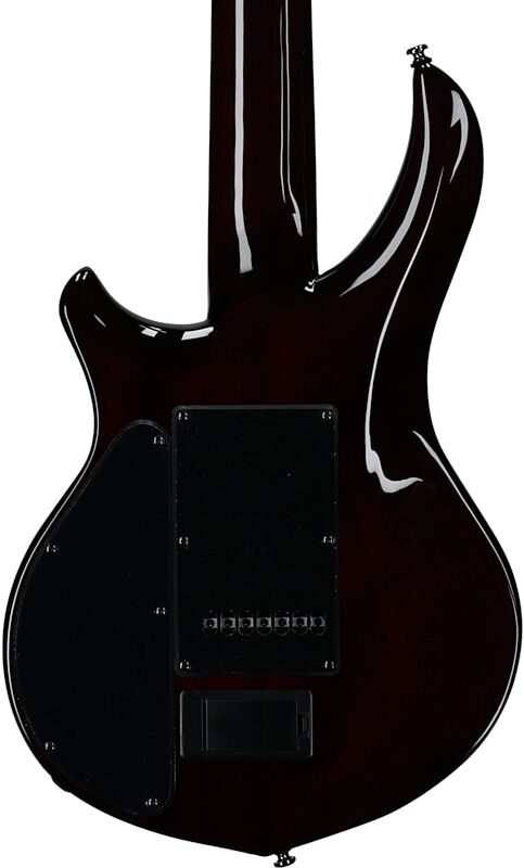 Sterling by Music Man MAJ270XFM Majesty 7 Electric Guitar, 7-String, Blood Orange Burst, Body Straight Back