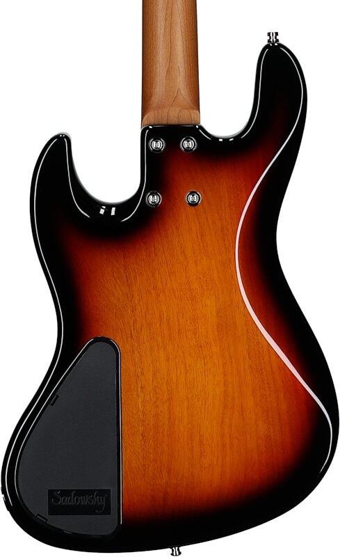 Sadowsky MetroExpress 21-Fret Vintage J/J Electric Bass, Maple Fingerboard, Sunburst, Body Straight Back