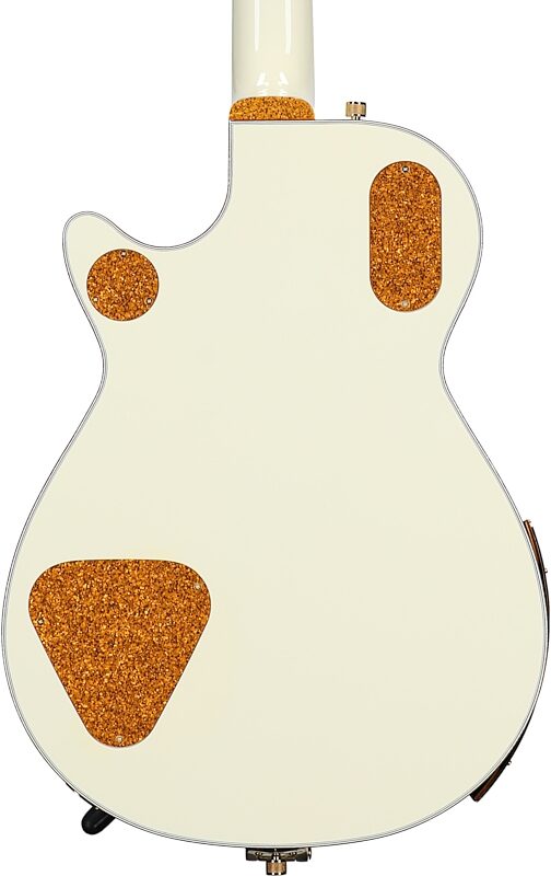 Gretsch G6134T58 Vintage Select 58 Electric Guitar (with Case), Penguin White, Body Straight Back